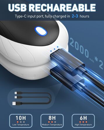 Електричні грілки для рук Cnkeeo 2 шт. з роздільним магнітним з'єднанням, Powerbank USB, 3 режими нагріву, для активного відпочинку, риболовлі, полювання, чорно-білі