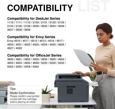 Комплект картриджів 302 XL (чорний та кольоровий) для принтерів HP OfficeJet 3830, 3831, 3833, 4650, 5230, DeskJet 3630, 3636, 3639, 1110, Envy 4524, 4525, 4527