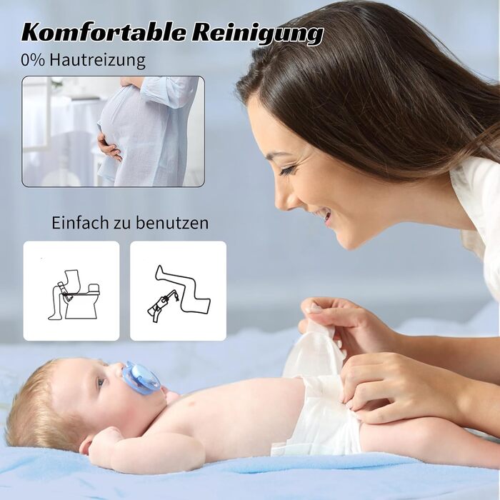 Travel Bidet, VITCOCO Post-Shower Portable Bidet Sprayer, Electric Bidet Rechargeable, Intimate Wash, Saves Paper, Essential for Postpartum | Infant | Hemorrhoid Care