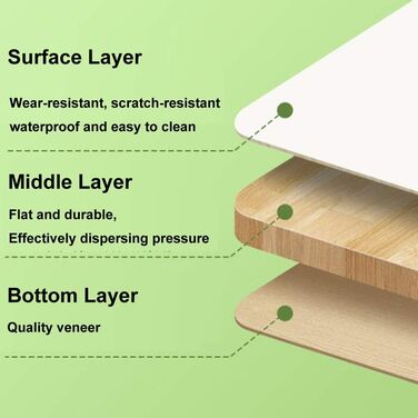 Стіл-підставка для ноутбука на колінах з ящиком для зберігання, тримачем для чашок та планшету, бедетт-стіл, складний стіл для роботи, навчання, ігор та малювання (59.9 см, білий/Opulenter Garten)