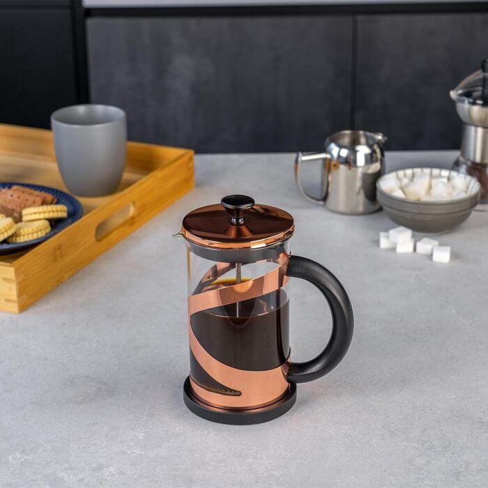 Кавоварка French Press Café Olé Classico, 6 чашок, нержавіюча сталь, 300 мл, мідний колір