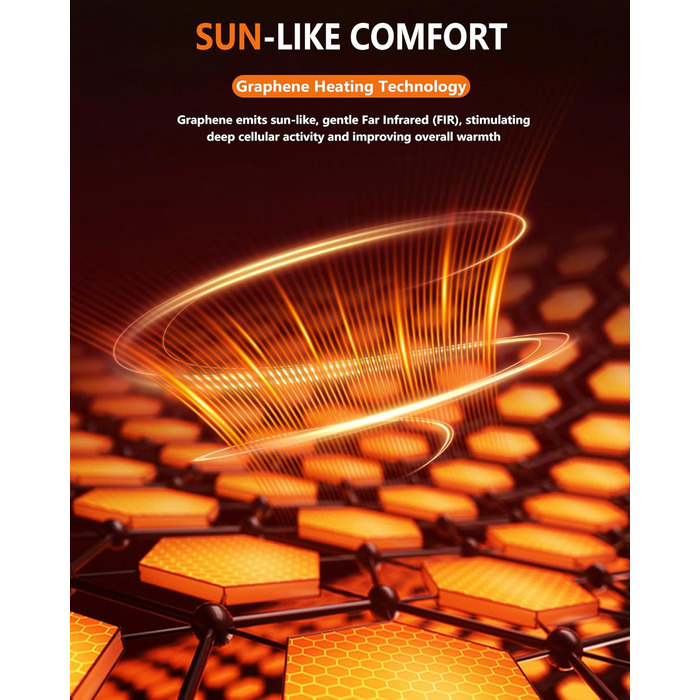 HEWINZE Грілка жилет чоловіча з акумулятором 7.4V - теплий жилет для полювання та активного відпочинку