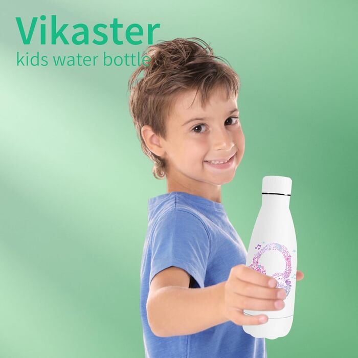 Термос Vikaster 500 мл, термофляга з нержавіючої сталі, без BPA, не протікає, для спорту, подорожей, активного відпочинку