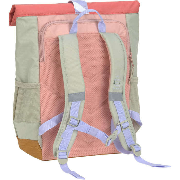 Дитячий рюкзак LÄSSIG з нагрудним ремінцем, 12 літрів, водонепроникний, Rolltop, зелено-блакитний