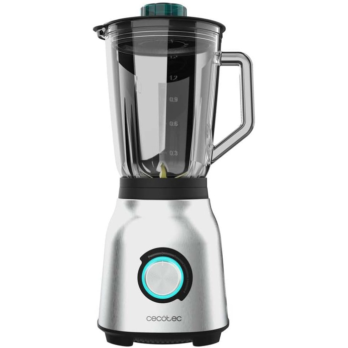 Cecotec Power Black Titanium 1300Max Stand Mixer - 1300W, 1.5L, 2 Speeds, Titanium Blades, Pulse Function, Ice Crusher