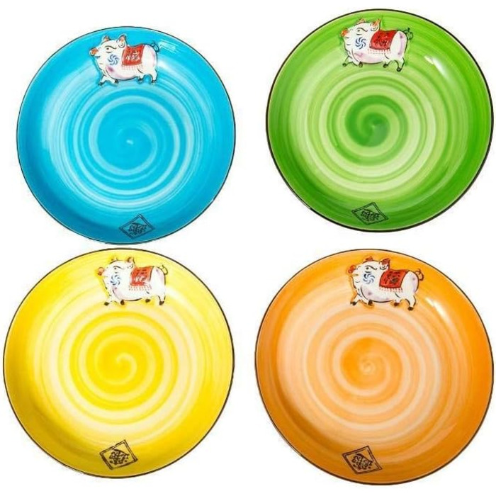 Традиційний японський червоний набір суші для двох осіб – тарілки, палички та підтарілки з порцеляни з візерунком сакури – ідеальний японський подарунок