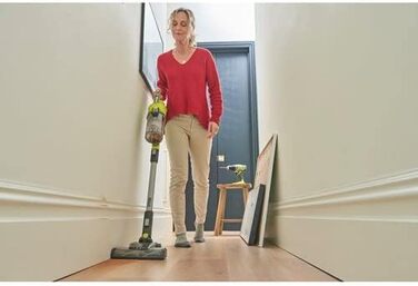 Акумуляторний пилосос RYOBI 18V ONE+ Brushless RSV18BL-0 (900 л/хв, 800 мл, без акумулятора та зарядного пристрою), зелений та антрацитовий