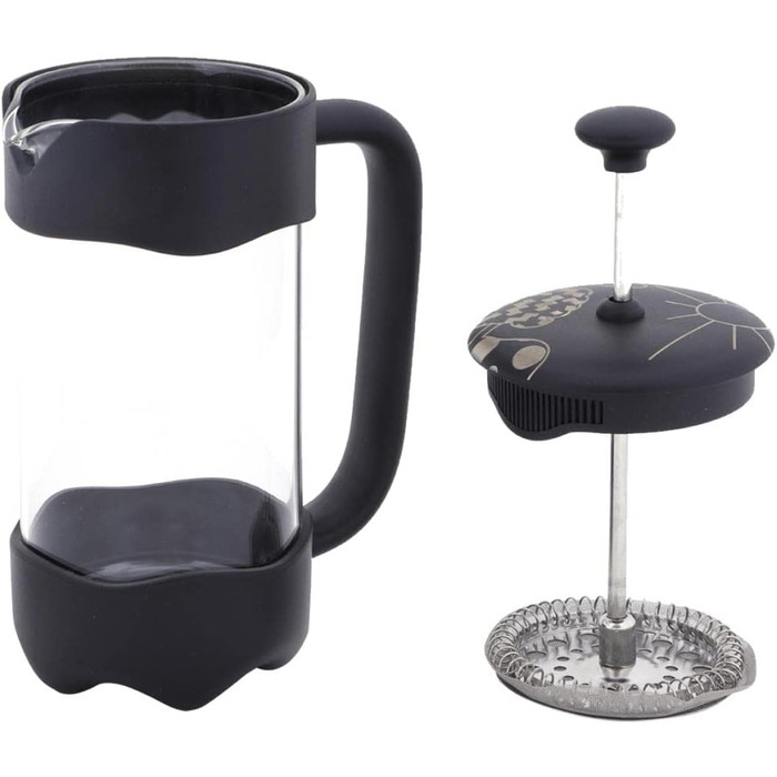 French Press Any Morning: кавоварка френч-прес з нержавіючої сталі та скла, 600/350 мл