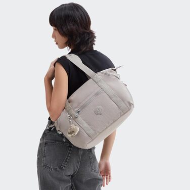 Сумка Kipling ART середнього розміру сіра Gris – оригінальна жіноча сумка через плече