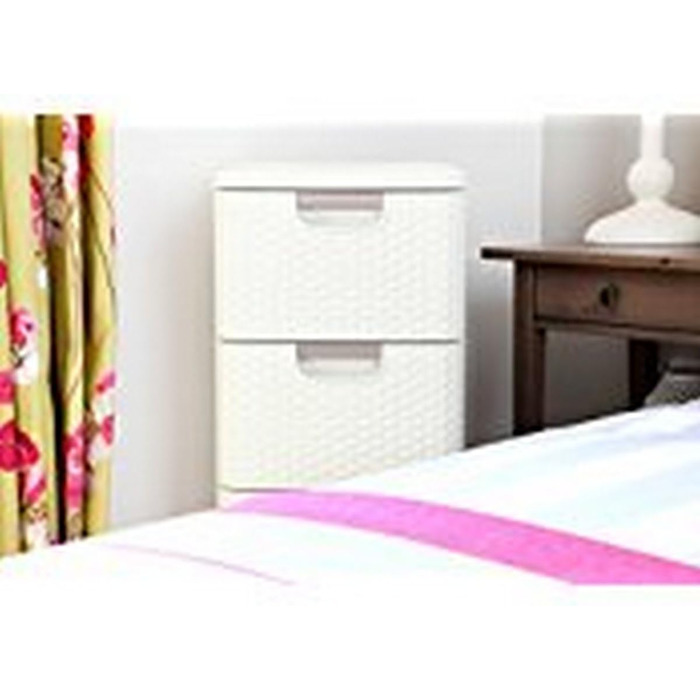 Комод CURVER STYLE з 4 шухлядами, поліпропілен, кремовий, 33x38x79 см