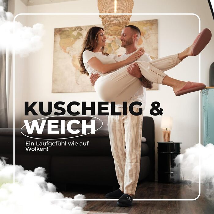 Тапочки домашні жіночі та чоловічі, розмір 35-48, неслизькі для дому та гостей | Виберіть улюблений колір | Зимові, літні, для дому та вулиці (Чорний, 41/42 EU)