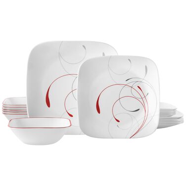 Сервіз столовий Corelle Splendor на 6 осіб, скло, 18 предметів, ударостійкий