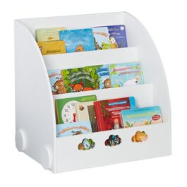 Біла книжкова шафа для дітей Relaxdays