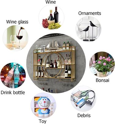 Сучасна вітрина для вина з металу, настінна, для дому, ресторану, бару (100см), 100 x 15 x 80 см