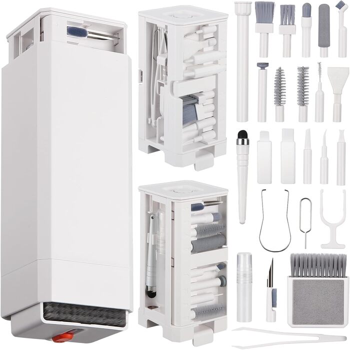 Набір для чищення 32 в 1 з щіткою: багатофункціональні аксесуари для чищення електроніки (AirPods, клавіатури, ноутбуки, телефони, навушники)