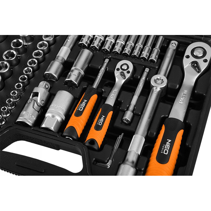 Набір торцевих ключів NEO TOOLS, 110 предметів, 1/2
