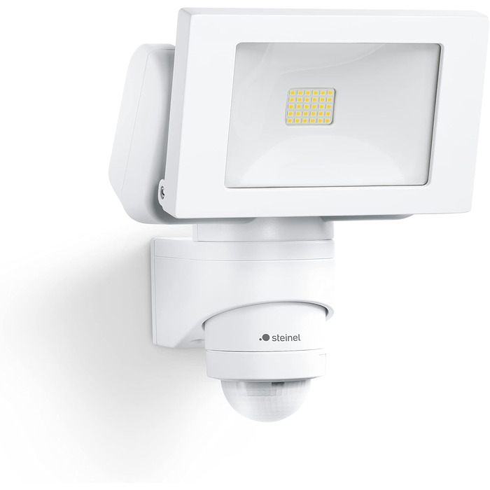 Steinel LED Outdoor Floodlight LS 150 S white, 240° motion sensor, max. 12 m range, 14.7 W, adjustable, 1375 lm, 4000 K