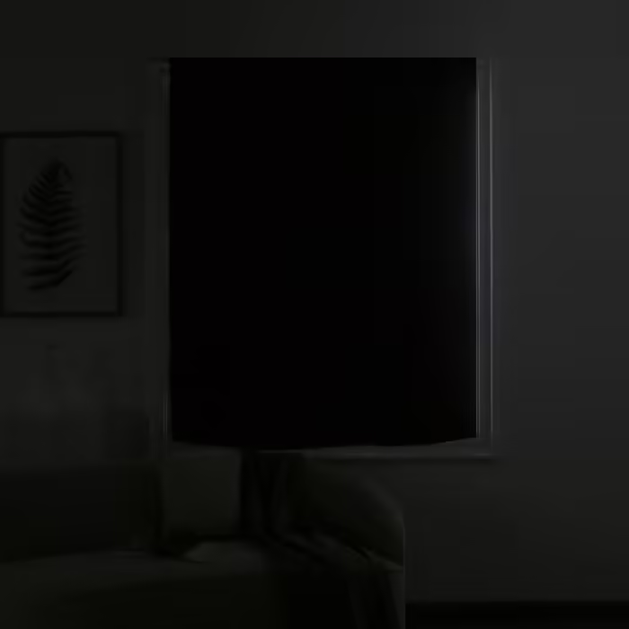 Curtains with suction cups, for home or travel, black