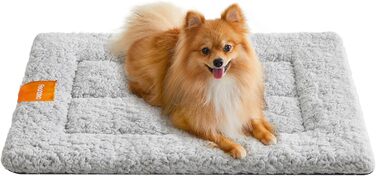 Підстилка для собак та котів Feandrea, 60 x 45 см, сіра, S, машинного прання та сушки, неслизька