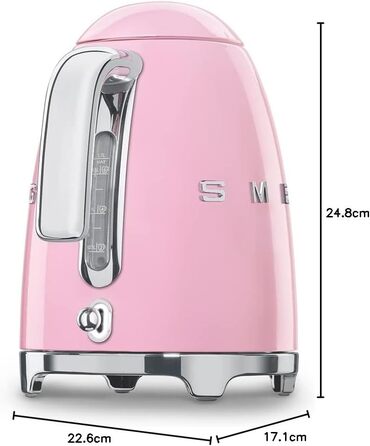 Електричний чайник Smeg KLF03PKEU 1.7L Rose - Стильний дизайн, антикальфільтр, автоматичне відключення