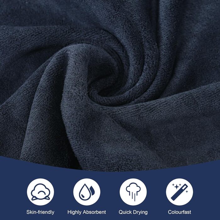 4 штуки спортивних рушників для фітнесу, 75 x 35 см, мікрофібра, швидковисихаючі, для тренажерного залу та подорожей