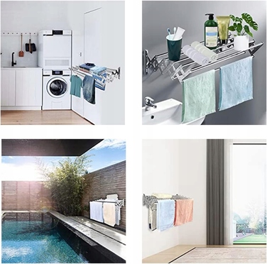 Складана сушарка для одягу, для використання в приміщенні та на вулиці