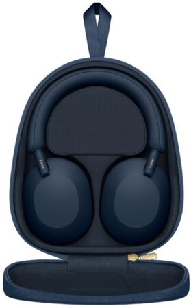 Бездротові накладні навушники Sony WH-1000XM5 з активним шумопоглинанням (ANC), сині