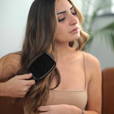Щітка для розплутування волосся FHI Heat Unbrush, для мокрого та сухого волосся, чорна