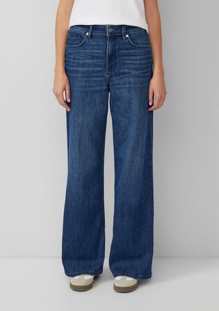 Джинси s.Oliver Suri Regular Fit High Rise Wide Leg 40 сині (55z4_blau)