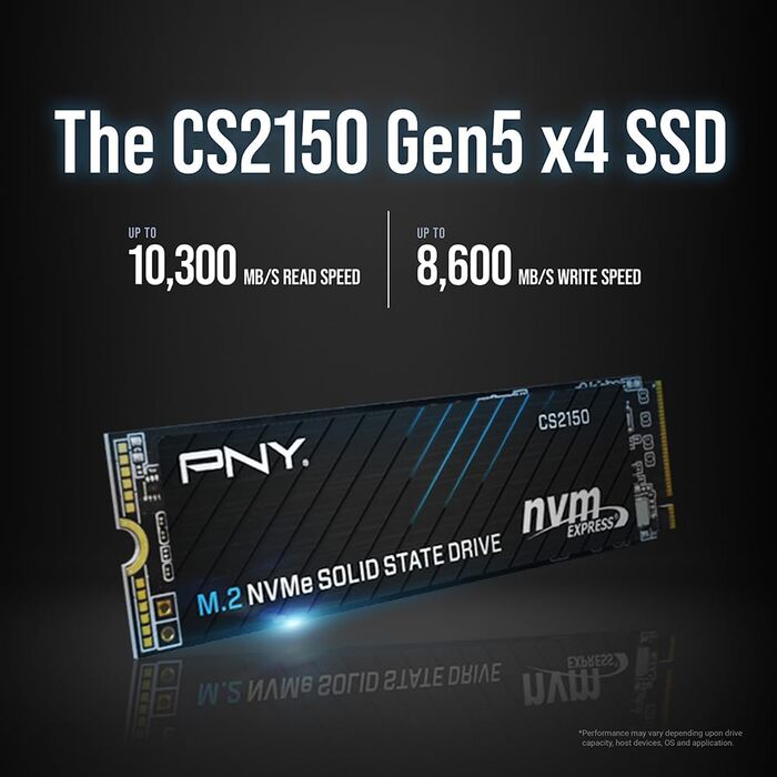 SSD PNY CS2150 2TB M.2 NVMe Black - Швидкий накопичувач для ПК
