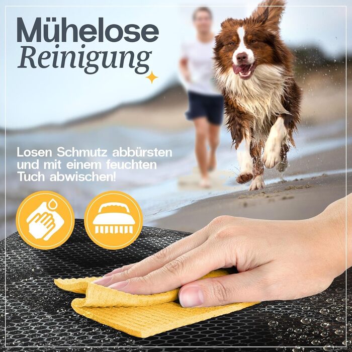 Автомобільний лежак для собак середніх порід - водовідштовхуючий, 75x58x36 см