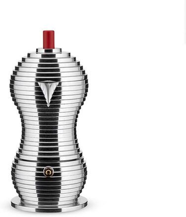 Еспресо-машина Alessi Pulcina MDL02/6 - 6 чашок, червона, литий алюміній
