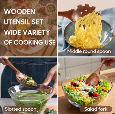 Набір дерев'яних лопаток для кухні Spardar (7 шт.)