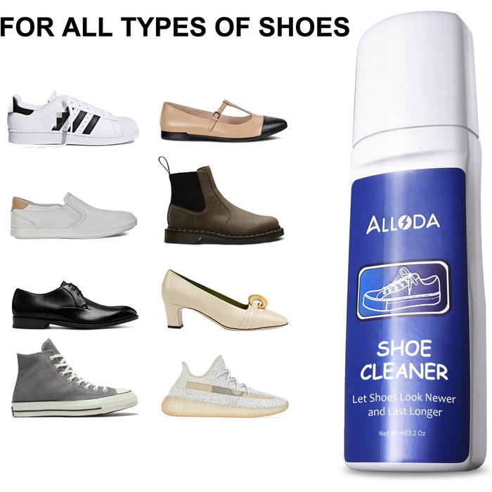 Shoe Cleaner + Shoe Brightener, Sneaker Cleaner, Shoe Cleaning Set, Alloda