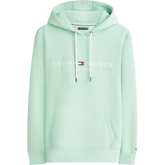 Чоловічий худі Tommy Hilfiger з капюшоном та логотипом, колір Green (Crushed Mint), розмір M