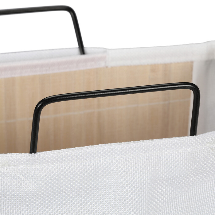 Relaxdays Laundry Basket Bamboo with Frame