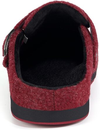 Фетрові тапочки Sisttke для дому, чоловічі/жіночі, зимові, закриті, з змінним устілкою (42 EU, Червоний 2440)