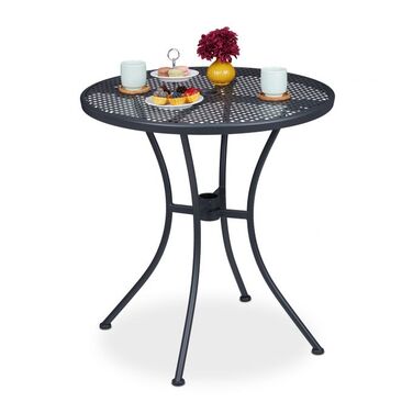 Relaxdays Garden Table with Umbrella Hole