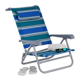 Relaxdays Складаний шезлонг з подушкою для шиї