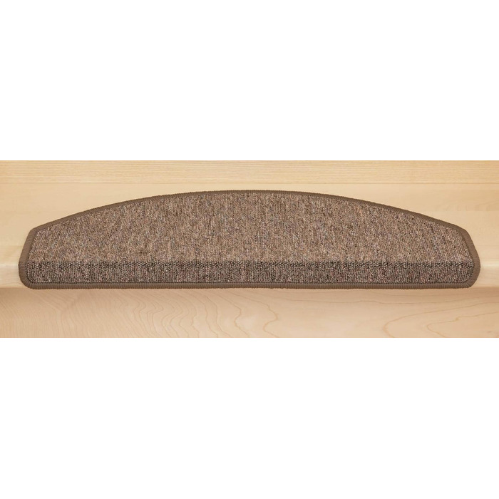 Ступінчасті килимки Metzker Ariston світло-коричневі напівкруглі, набір 15 шт. без килима-ходьби