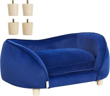 Диван для домашніх тварин VEVOR: м'яке ліжко для собак та котів, 30 кг, блакитний, 71x51x11 см