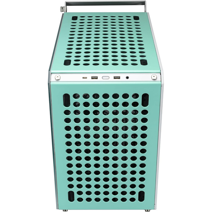Корпус для ПК Cooler Master Qube 500 Flatpack Mintgrün Macaron Edition: ATX, підтримка EATX, 120 мм вентилятор, вертикальний кріплення відеокарти, радіатори 280 мм