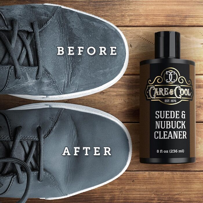 Care & Cool Suede & Nubuck Adhesive Set (8 oz) restores color and vitality to footwear and furniture (Basic Kit), neutral, 8 fl oz, Neutral, 8 fl oz
