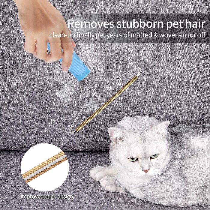 Набір для видалення шерсті домашніх тварин 5 шт. для собак та котів (довгошерсті/короткошерсті), ролики для меблів, повторне використання