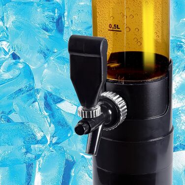 GOODS+GADGETS XXL Drinks Column Beer Column Beer Tower Party Beer Dispensing Column with Tap (5 Liter)