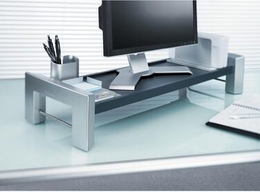 Підставка для монітора Fellowes Professional Series, чорна/антрацит, ергономічна робоча станція для плоских екранів