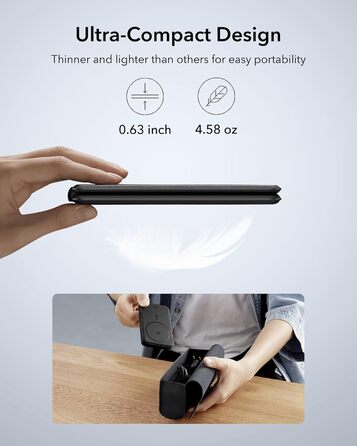 Зарядна станція 3-в-1 ESR для Apple Watch та iPhone з MagSafe, чорна