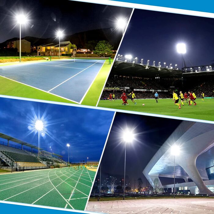 LED Floodlight Outdoor 300W, Floodlight Outdoor 30000LM, Waterproof LED Floodlight IP67, 7000K Cold White Super Bright Outdoor Floodlight Spotlight for Warehouse, Garden, Garage, Yard, Factory, Parking Lot