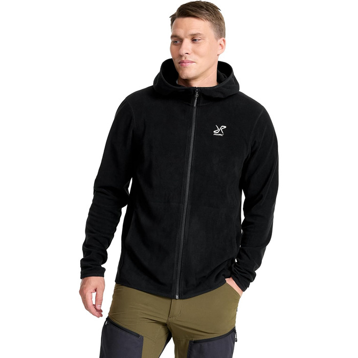 Флісова худі RevolutionRace Hiker для чоловіків, чорний, легка та еластична