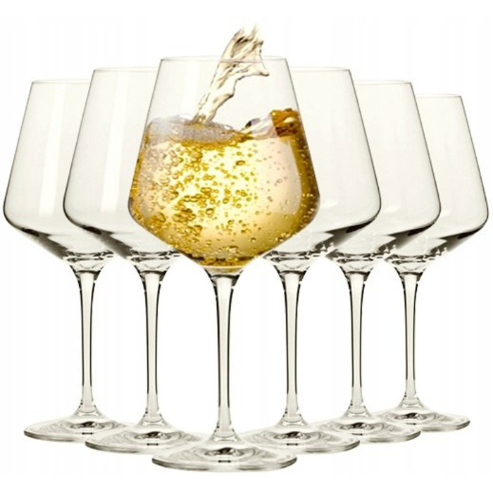 Набір келихів для білого вина Chardonnay Krosno Avant-Garde, 560 мл, 6 шт.